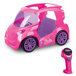 MONDO Motors - Mattel Barbie City Car 2.4 Ghz – Voiture radiocommandée 2 Places – Peut accueillir 2 poupées - Couleur Fuchsia - 63698