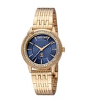 Roberto Cavalli RC5L037M0075 Womens Quartz Stainless Steel Dark Blue 5 ATM 32 mm Watch - One Size
