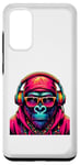 Galaxy S20 Funny Cool Music Monkey With Sunglasses And Headphones Case