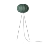 Made By Hand Knit-Wit 45 Round High floor lamp Tweed green