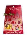 Disney Princess Advent Calendar 12 Days of Christmas Hanging Decorations Primark