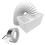 Tumble Dryer Vented Condenser Kit for INDESIT 4" Vent Hose + Mount + Foil Tape