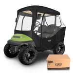 10L0L Golf Cart Enclosure for 2 Passenger Club Car DS and Precedent, Waterproof Windproof Oxford Cloth 4-Sided Full Protection Golf Buggy Keep Warm Cover Driving Enclosure