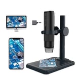 Digitalt USB-mikroskop, 1000X förstoring, portabelt och WIFI-anslutning, MS5