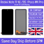 Xiaomi Redmi Note 11 4G/11S/Poco M4 Pro Incell TFT LCD Display Digitizer Screen