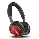Textured Skin Stickers for Bowers and Wilkins PX5 Headphones (Red Carbon)