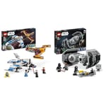 LEGO Star Wars New Republic E-Wing vs. Shin Hati’s Starfighter, Ahsoka Series Set with 2 Toy Vehicle & Star Wars TIE Bomber Model Building Kit, Starfighter with Gonk Droid Figure & Darth