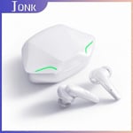 5.0 Bluetooth Trådlösa Hörlurar Ultra-låg Latensstil Brusreducering Spel In-ear Hörlurar För CS PUGB PC Mobilspel Tillbehör a black