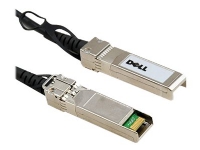Dell 10GbE Copper Twinax Direct Attach Cable - Direktkopplingskabel - SFP+ (hane) till SFP+ (hane) - 3 m - dubbelaxlad - för Networking N1148 PowerSwitch S4112, S5212, S5232, S5296 Networking S4048, X1026, X1052