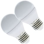 Ampoule led basse consommation de lumière chaude avec 230VAC 5 w E27 G45 2 unités