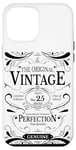 25e anniversaire pour homme femme 25 ans fils fille neveu Coque pour iPhone 12 Pro Max