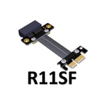 25CM Carte Riser PCI Express PCIe 3.0x1 carte graphique minière Extension de câble ruban 180 plat haute vitesse PCI-E 1x 16x R11SF Extender