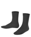 FALKE Unisex Kids Cotton Finesse K SO Thin Plain 1 Pair Socks, Black (Black 3000), 12-2.5
