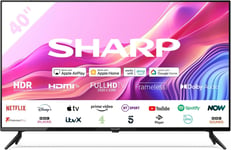Sharp 40" Smart Roku TV HD Ready with Freeview Play HD - 2T-C40FD7KF1FB
