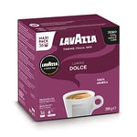 Lavazza A Modo Mio Lungo Dolce, 36 Coffee Capsules, with Aromatic Notes of Dried Fruits, for a Sweet Espresso, 100% Arabica, Intensity 6/13, Medium Roasting, 1 Pack of 36 coffee pods