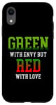 Coque pour iPhone XR Vert d'envie mais rouge d'amour miel émotion passion