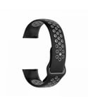 Aquarius Nike Silicone Watch Band for Fitbit Charge 3 Black/ Grey Small - One Size