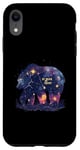 Coque pour iPhone XR Dans Bear, nous faisons confiance à Constellation Blackhole Harmony