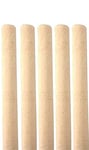 Wooden Broom Handle Stick Wood Broomstick / Wooden Pole for Floor Mop Handle Brush Broom - 15/16 (23mm 24mm) 4ft (1200mm) Handles (2)