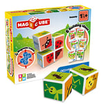 Geomag 121, Magicube Insects - Building Game with Magnetic Cubes, 4 Cubes