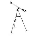 Nedis Teleskop | Blenderåpning: 50 mm | Brennvidde: 600 mm | Finderscope: 5 x 24 | Maksimal arbeidshøyde: 125 cm | Tripod | Hvit / Sort