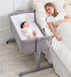 Babify Lit Bebe, Cododo Bebe Réglable en Hauteur, Berceau Bébé et Nouveau-né, Lit Bébé Ultra-Doux, Couffin Bébé avec Support Sécurisé, Lit Voyage Bebe Portable pour Garçons et Filles Jusqu'à 3 Ans