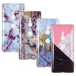 JZ 4-Pack Marble Case For Sony Xperia XZ3 Marble Case - A