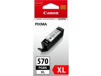 Canon PGI-570PGBK XL - 22 ml - Lång livslängd - svart - original - bläcktank - för PIXMA MG5751, MG5752, MG5753, MG6851, MG6852, MG6853, MG7750, MG7751, MG7752, MG7753