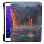 Magma And Water Fusion For Ipad Pro 12.9 Inch 2020 Release Ipad Cover Case With Pencil Holder Ipad Cases And Covers Tpu Without Folding Cover Ipad Pro 12.9 Case 2020 Applicable Model A229/a2233/a2069