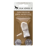 Fingertandborste Lila Loves It Dental Care Micro Fleece Vit