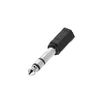 Adapter mini jack female stereo to 6.3 mm jack male stereo - Adam Hall Connectors