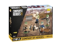 COBI 3041 Company of Heroes 3. 4 Soldatfigurer med tillbehör 60 klossar
