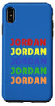 iPhone XS Max Jordan colorful name stack | pride in your name Case