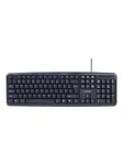 KBS-UO4-01 - 4-in-1 office kit - keyboard mouse headset and mouse pad set - QWERTY - US - Tastatur, mus, headset og musemåtte sæt - Amerikansk engelsk - Sort