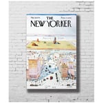 Posters and Prints New Yorker Hot Art Poster Canvas Painting Home Decor-60x80cm No Frame
