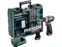 Metabo PowerMaxx BS Basic Set - Borr/drivare - sladdlös - nyckellös chuck 10 mm - 34 N·m - 2 batterier - 10.8 V