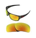 NEW POLARIZED REPLACEMENT FIRE RED LENS FOR OAKLEY DOUBLE EDGE SUNGLASSES