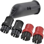 Spares2go Spray Jet Detail Attachment + Brush Nozzles compatible with Karcher SC1 SC2 SC3 SC4 SC5 Steam Cleaners