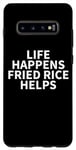 Coque pour Galaxy S10+ Vêtements de riz frit - Design amusant pour les amateurs de riz