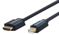 ClickTronic Aktivt mini DisplayPort™ til HDMI™-adapterkabel premium-kabel | 1x mini DisplayPort™-stik >> 1x HDMI™-stik | 1,0 m | UHD 4K @ 30 Hz