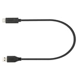 USB Type C USB Charger Power Cable Lead for Nintendo Switch, Lite - 30cm / Black