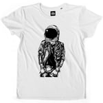 Teetown - T Shirt Homme - Astronaute Punk - Astro Nasa Galaxie Mars Lune Fusée Planète Hype Space X - 100% Coton Bio