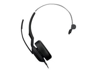 Jabra Evolve2 50 Ms Mono - Headset - På Örat - Kabelansluten - Aktiv Brusradering - Usb-C, Usb-A - Certifierad För Microsoft-Teams