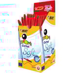 Bic Stylo bille Cristal Soft - écriture moyenne rouge