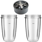 Extractor Blade Base Type 6 Cup 24oz 700ml x2 for NUTRIBULLET 600w 900w Blender