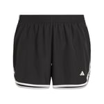 adidas Women Marathon 20 Running (Plus Size) Shorts, XXL Plus Size Black/White