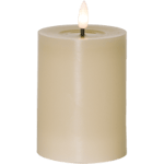 LED Blockljus Flamme Flow | 12.5cm | beige [Star Trading]