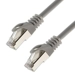 Câble réseau S/FTP PIMF catégorie 7 0,25 m - Gris - Câble patch Gigabit Ethernet LAN DSL CAT7