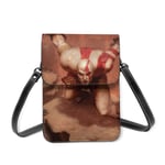 God Of War Small Cell Phone Purse Lightweight Small Crossbody Bags Leather Travel Beach Bag With Credit Card Slots