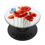 PopSockets MagSafe PopGrip for iPhone- Poppy Flowers PopSockets Swappable PopGrip